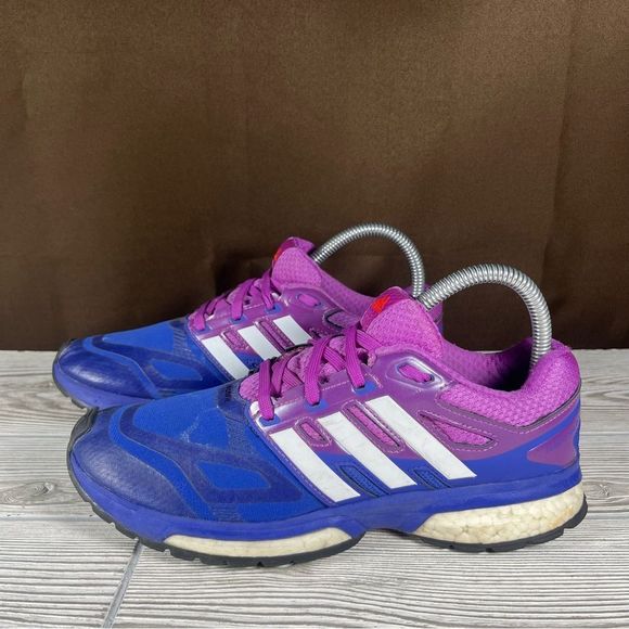 Adidas Response Boost Blue Purple Running Shoe Athletic Sneaker Womens 7.5 - Picture 9 of 9